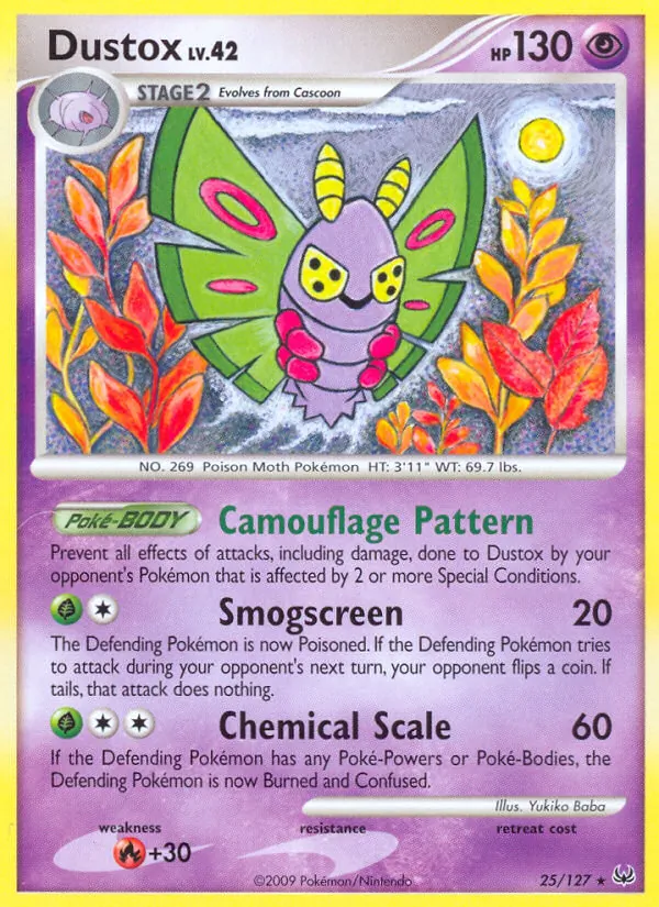 Dustox — Platinum #25 (Pokémon TCG card)