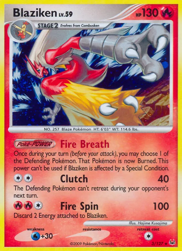 Blaziken — Platinum #3 (Pokémon TCG card)