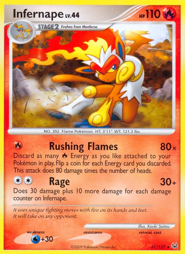 Infernape — Platinum #31 (Pokémon TCG card)