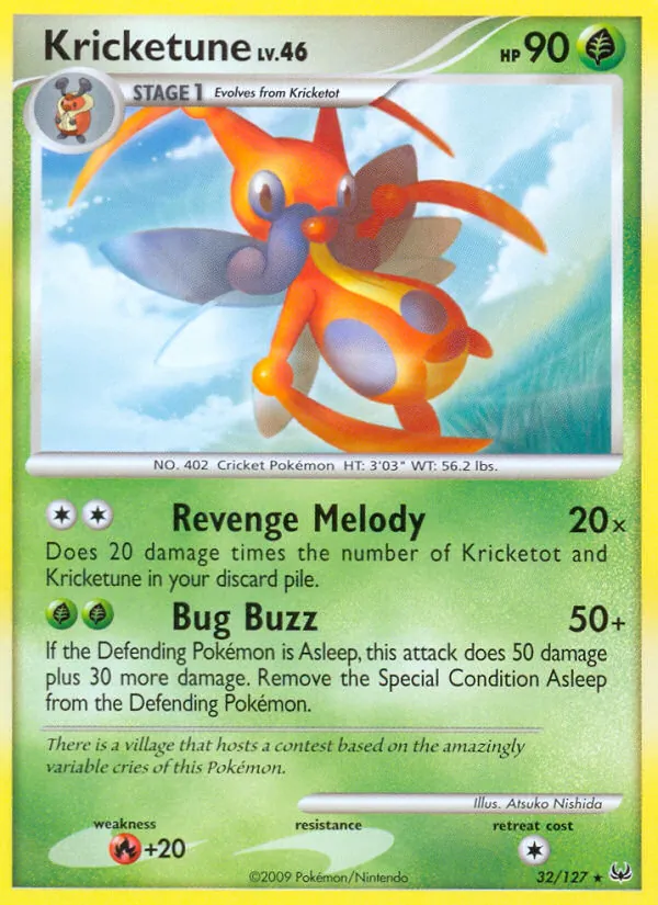 Kricketune — Platinum #32 (Pokémon TCG card)