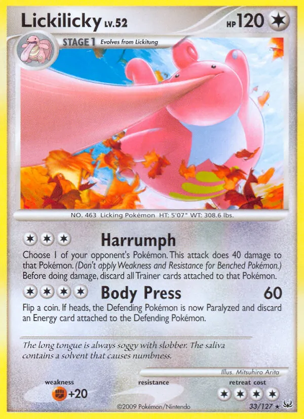 Lickilicky — Platinum #33 (Pokémon TCG card)