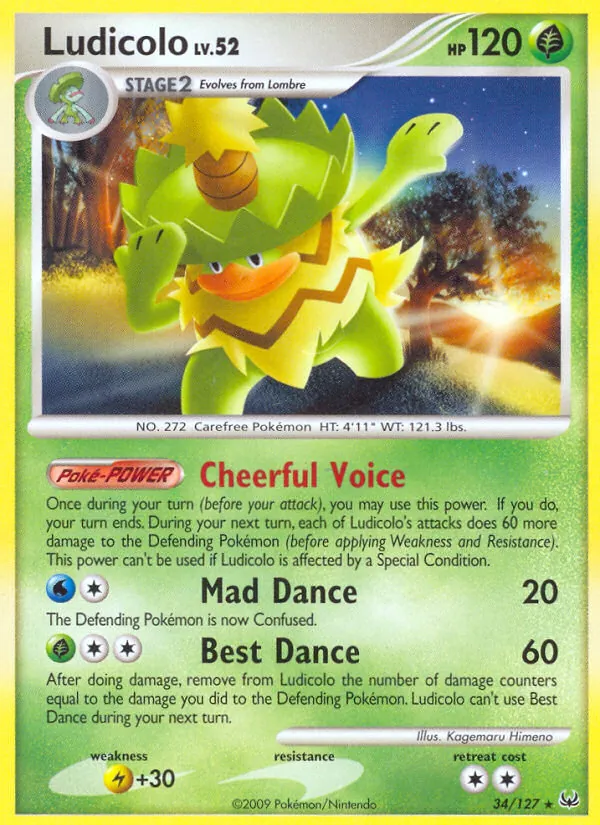 Ludicolo — Platinum #34 (Pokémon TCG card)