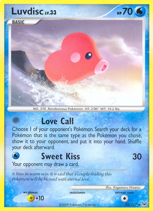 Luvdisc — Platinum #35 (Pokémon TCG card)