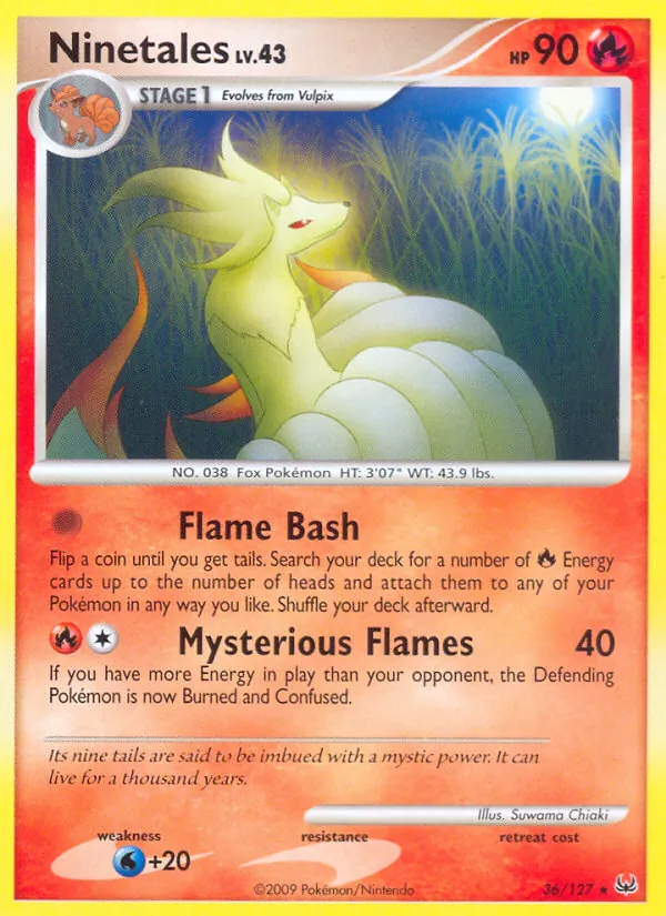 Ninetales — Platinum #36 (Pokémon TCG card)