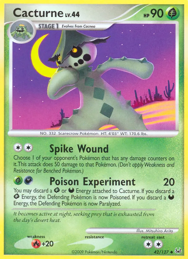 Cacturne — Platinum #42 (Pokémon TCG card)