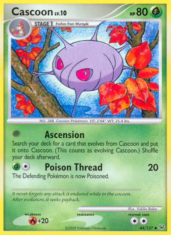 Cascoon — Platinum #44 (Pokémon TCG card)
