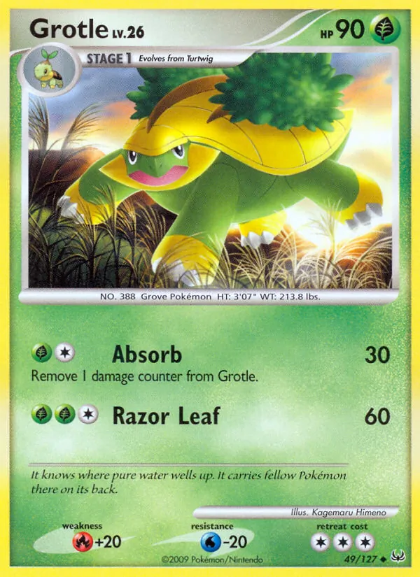 Grotle — Platinum #49 (Pokémon TCG card)