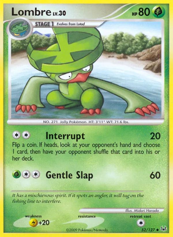 Lombre — Platinum #52 (Pokémon TCG card)