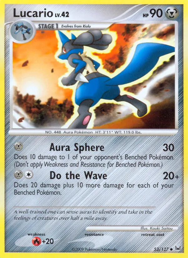 Lucario — Platinum #53 (Pokémon TCG card)