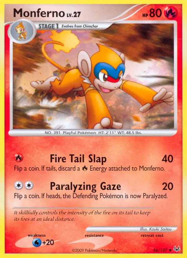 Monferno — Platinum #56 (Pokémon TCG card)