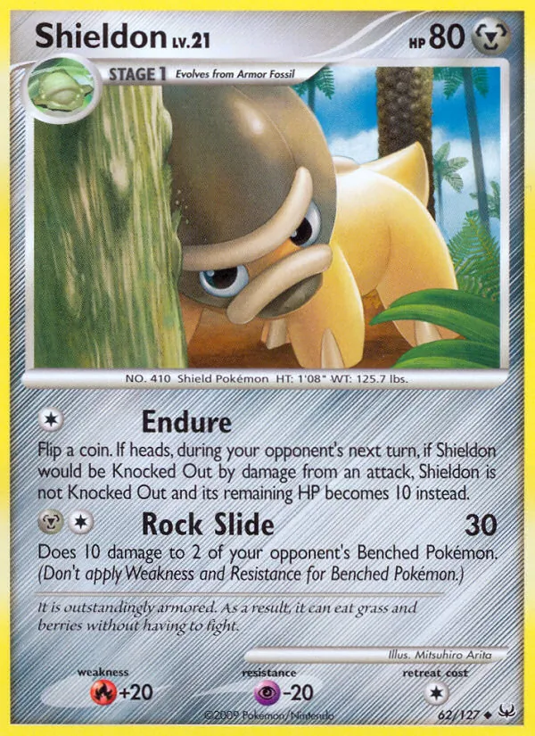 Shieldon — Platinum #62 (Pokémon TCG card)