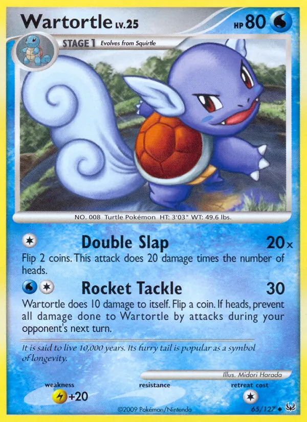 Wartortle — Platinum #65 (Pokémon TCG card)