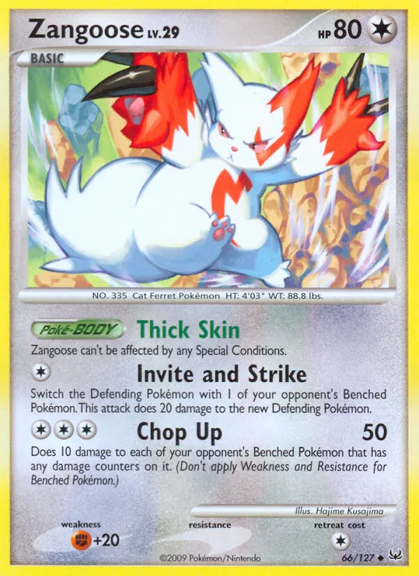 Zangoose — Platinum #66 (Pokémon TCG card)