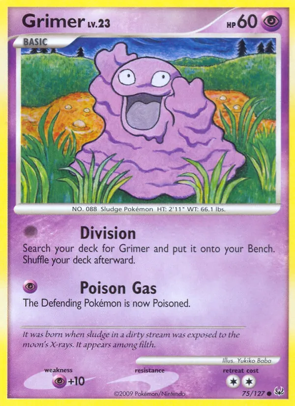 Grimer — Platinum #75 (Pokémon TCG card)