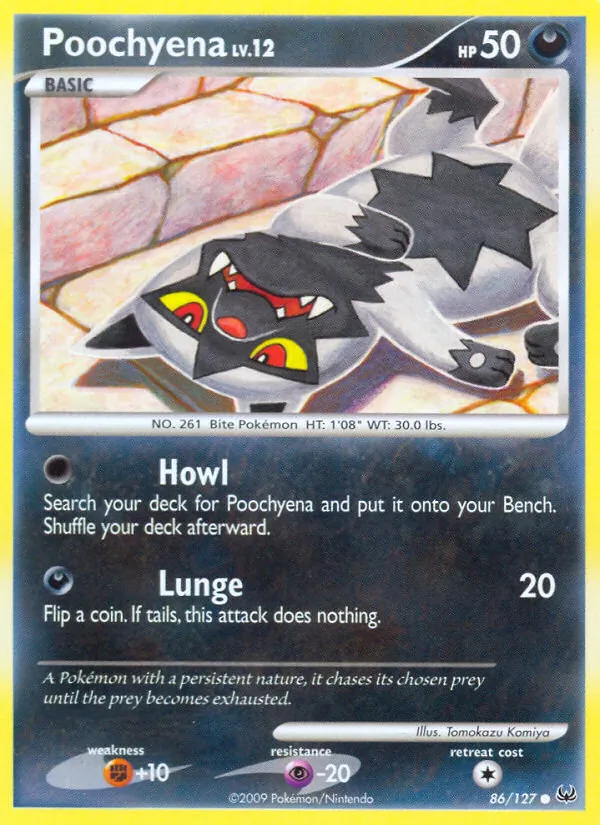 Poochyena — Platinum #86 (Pokémon TCG card)