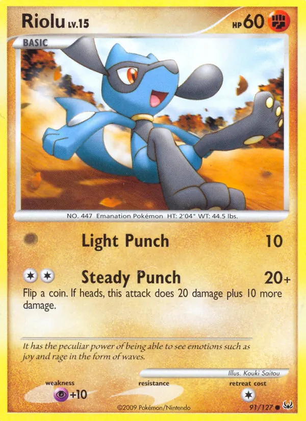 Riolu — Platinum #91 (Pokémon TCG card)
