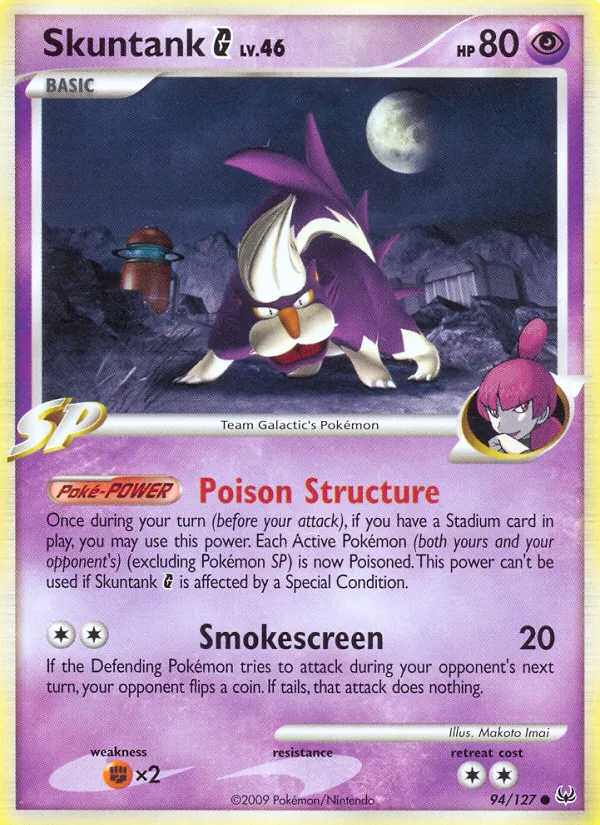 Skuntank G — Platinum #94 (Pokémon TCG card)