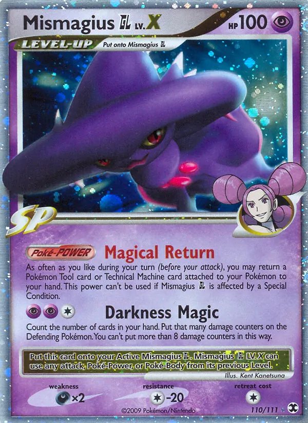 Mismagius GL LV.X — Rising Rivals #110 (Pokémon TCG card)