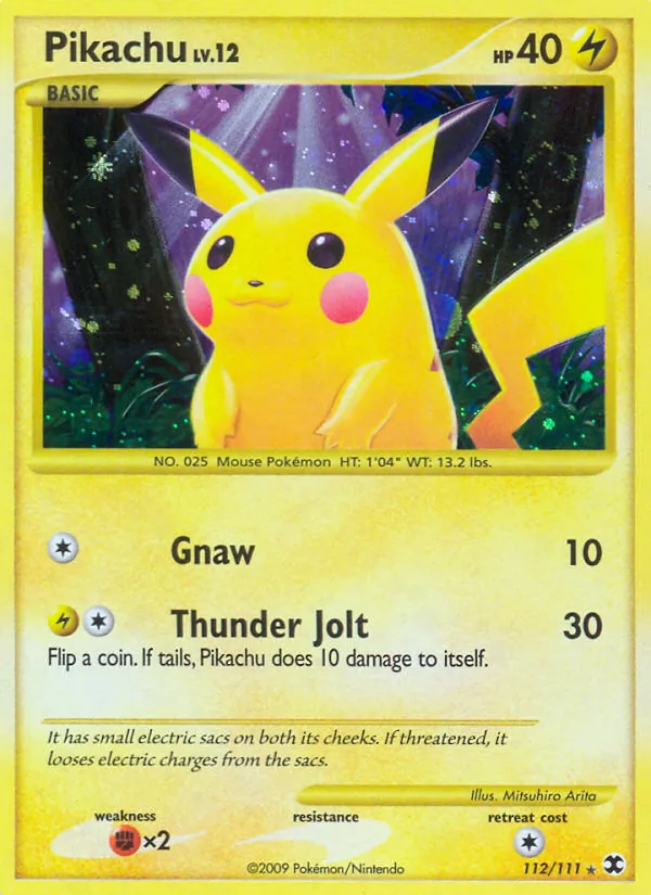 Pikachu — Rising Rivals #112 (Pokémon TCG card)