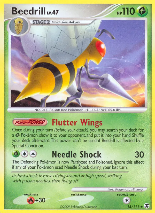 Beedrill — Rising Rivals #15 (Pokémon TCG card)