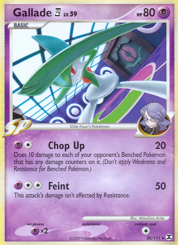 Gallade E4 — Rising Rivals #20 (Pokémon TCG card)