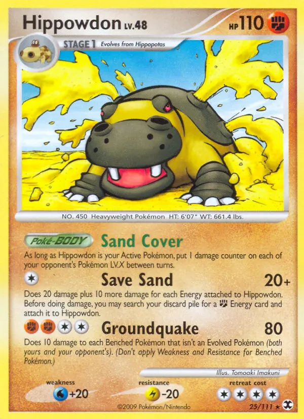 Hippowdon — Rising Rivals #25 (Pokémon TCG card)