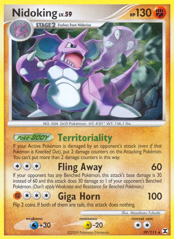 Nidoking — Rising Rivals #29 (Pokémon TCG card)