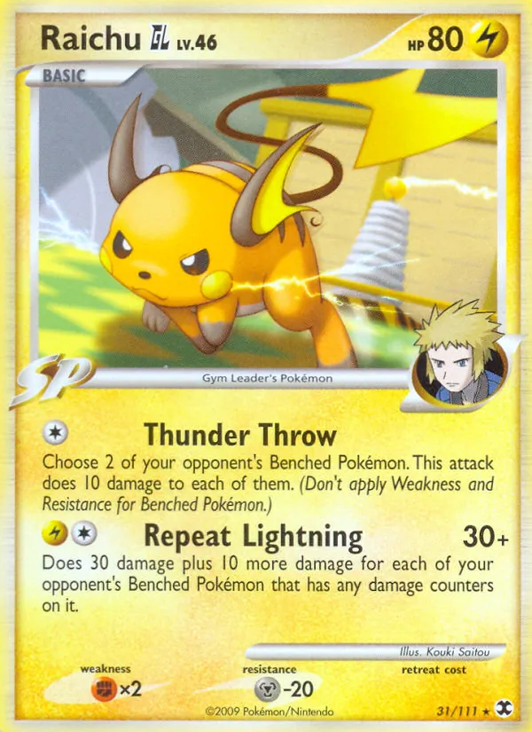 Raichu GL — Rising Rivals #31 (Pokémon TCG card)