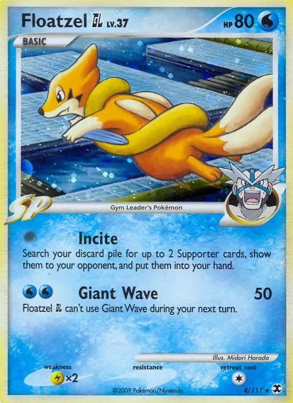Floatzel GL — Rising Rivals #4 (Pokémon TCG card)