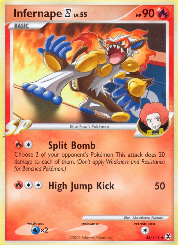 Infernape E4 — Rising Rivals #43 (Pokémon TCG card)