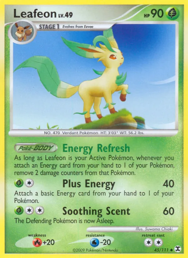 Leafeon — Rising Rivals #45 (Pokémon TCG card)