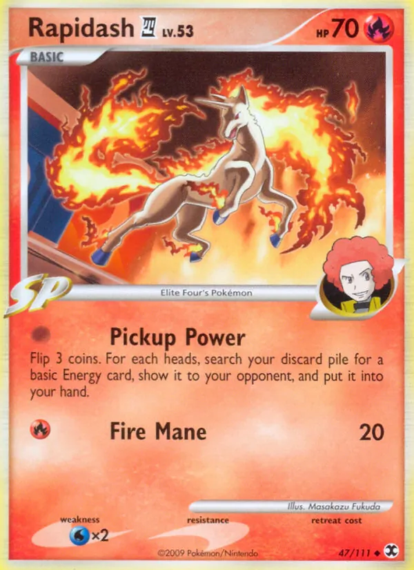 Rapidash E4 — Rising Rivals #47 (Pokémon TCG card)