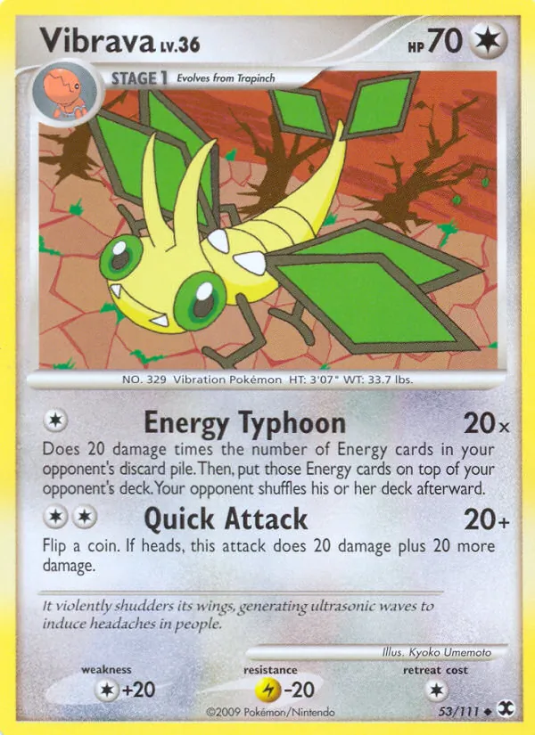 Vibrava — Rising Rivals #53 (Pokémon TCG card)
