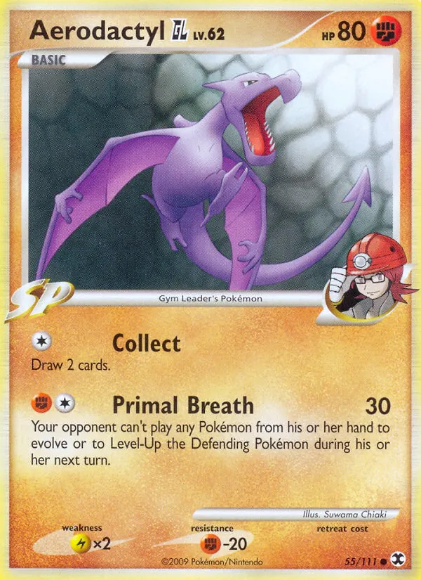 Aerodactyl GL — Rising Rivals #55 (Pokémon TCG card)