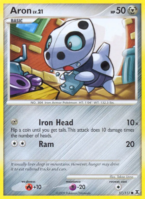 Aron — Rising Rivals #57 (Pokémon TCG card)
