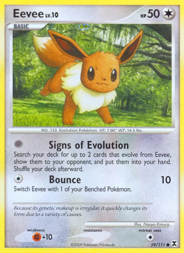 Eevee — Rising Rivals #59 (Pokémon TCG card)