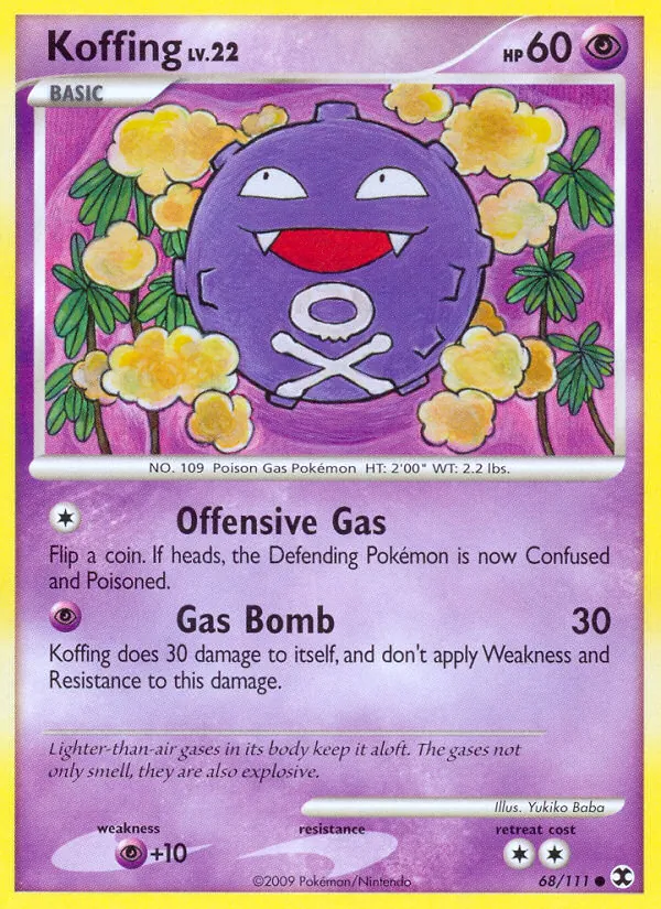 Koffing — Rising Rivals #68 (Pokémon TCG card)