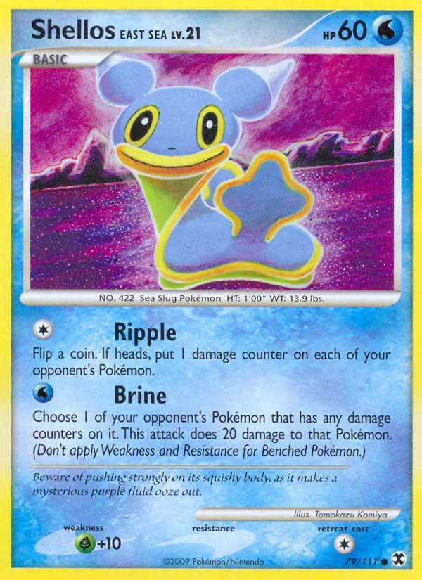 Shellos East Sea — Rising Rivals #79 (Pokémon TCG card)