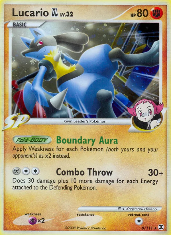 Lucario GL — Rising Rivals #8 (Pokémon TCG card)