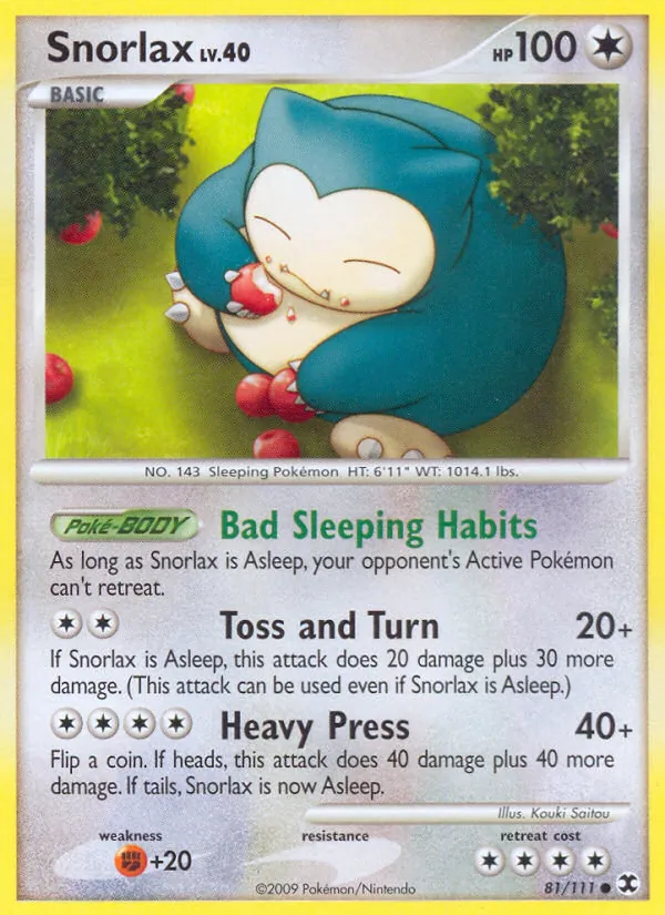 Snorlax — Rising Rivals #81 (Pokémon TCG card)