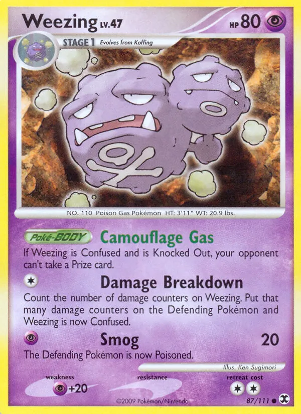 Weezing — Rising Rivals #87 (Pokémon TCG card)