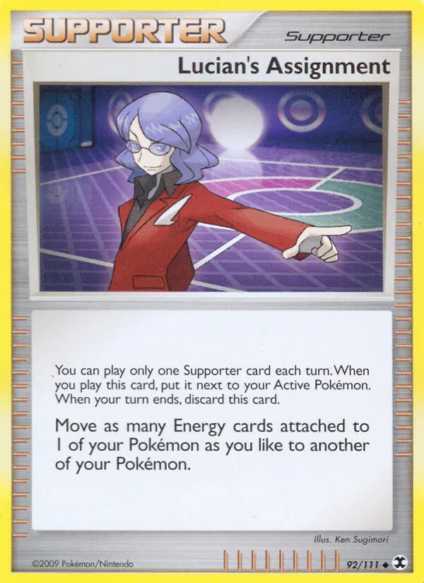 Lucian's Assignment — Rising Rivals #92 (Pokémon TCG card)
