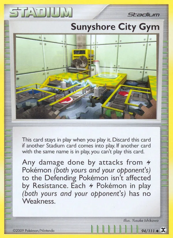 Sunyshore City Gym — Rising Rivals #94 (Pokémon TCG card)
