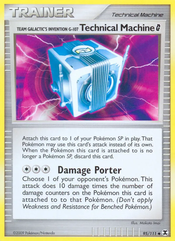 Team Galactic's Invention G-107 Technical Machine G — Rising Rivals #95 (Pokémon TCG card)