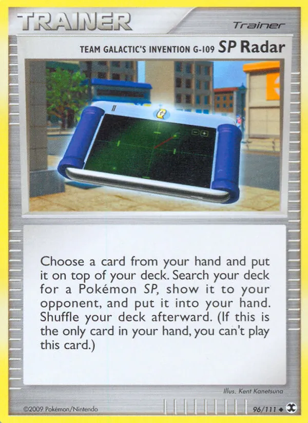 Team Galactic's Invention G-109 SP Radar — Rising Rivals #96 (Pokémon TCG card)