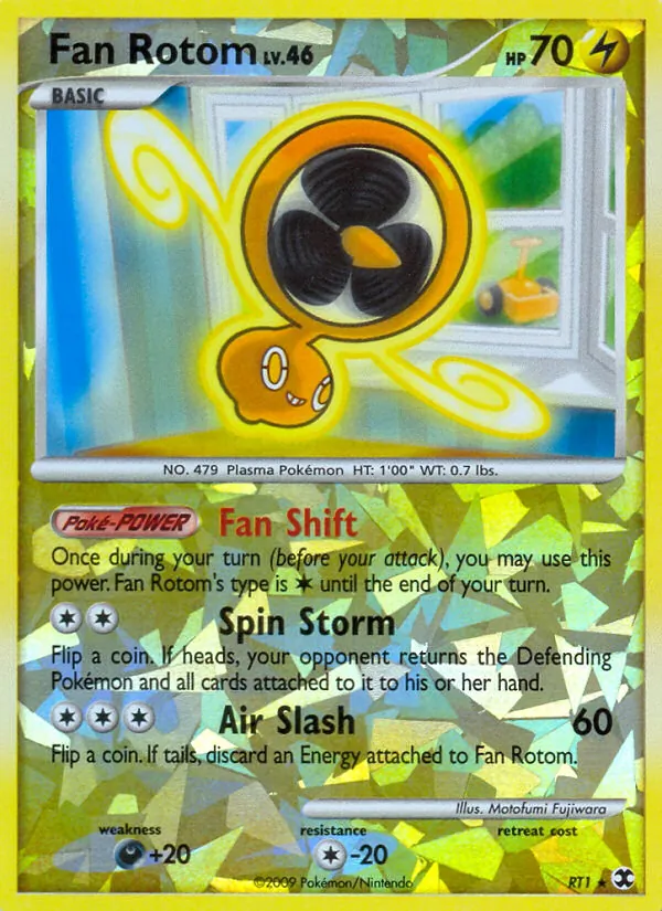 Fan Rotom — Rising Rivals #RT1 (Pokémon TCG card)