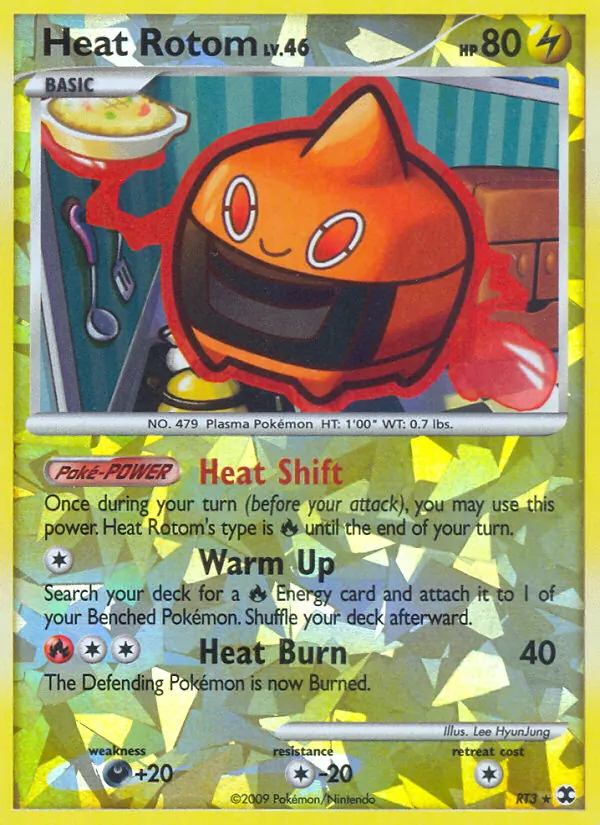 Heat Rotom — Rising Rivals #RT3 (Pokémon TCG card)