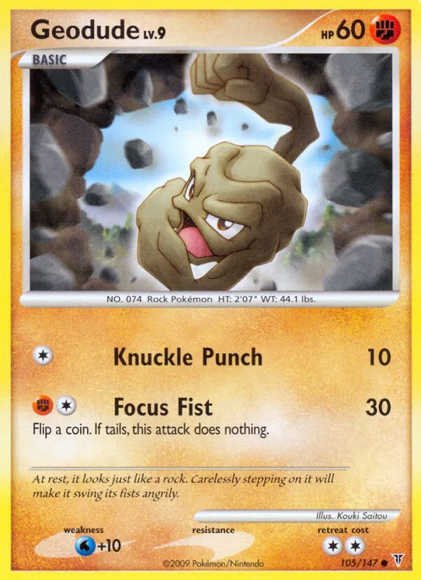 Geodude — Supreme Victors #105 (Pokémon TCG card)