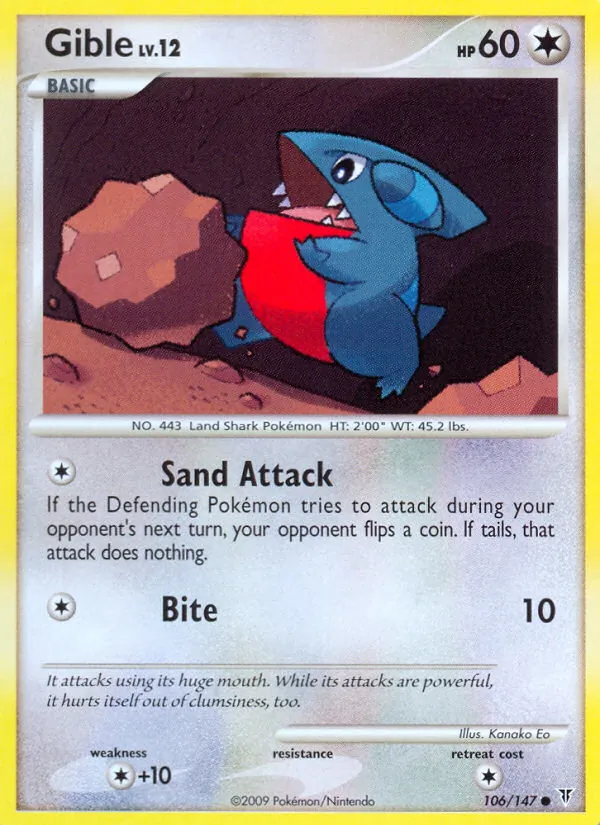 Gible — Supreme Victors #106 (Pokémon TCG card)