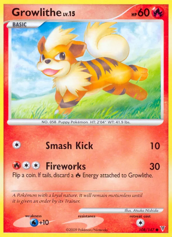 Growlithe — Supreme Victors #108 (Pokémon TCG card)